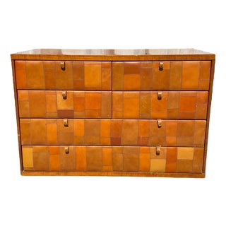 Chest of Drawers in Pecary Leather by Tito Agnoli for Poltrona Frau, 1980s For Sale