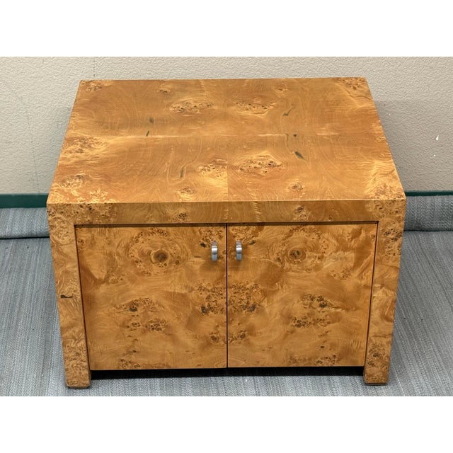 Post Modern Burl Wood Side Table For Sale In San Francisco - Image 6 of 11