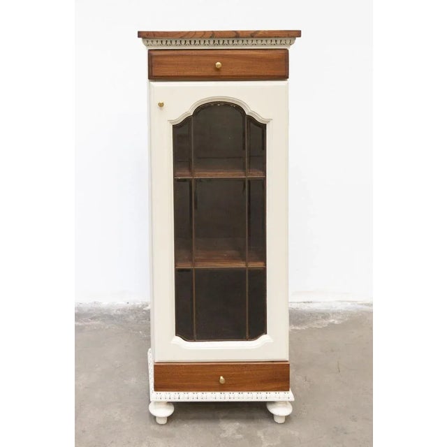 Vintage Oak Display Cabinet, 1950s For Sale - Image 13 of 13