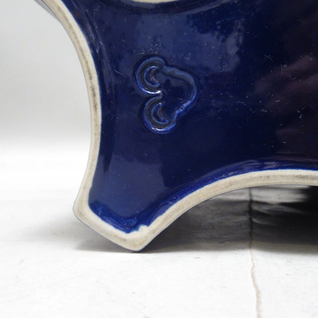 Ceramic Indigo Vase by Angelo Mangiarotti for Fratelli Brambilla, 1960s For Sale - Image 7 of 10