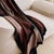 2020s Handwoven Mink Brown Myrtle Drift Merino Throw For Sale - Image 5 of 7