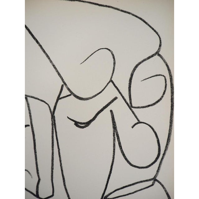 Modern Françoise Gilot, Portrait de femme timide, Lithograph For Sale - Image 3 of 4