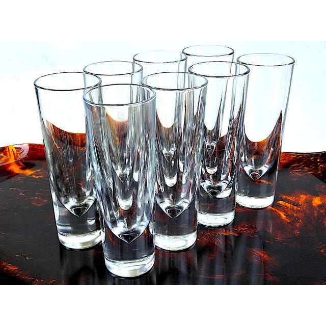 Offered is a set of 8 1980’s Carlo Moretti Italian weighted cocktail glasses, originally made in Italy for luxury gift...