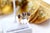 Metal Gold Ring with Diamond Chips For Sale - Image 7 of 8