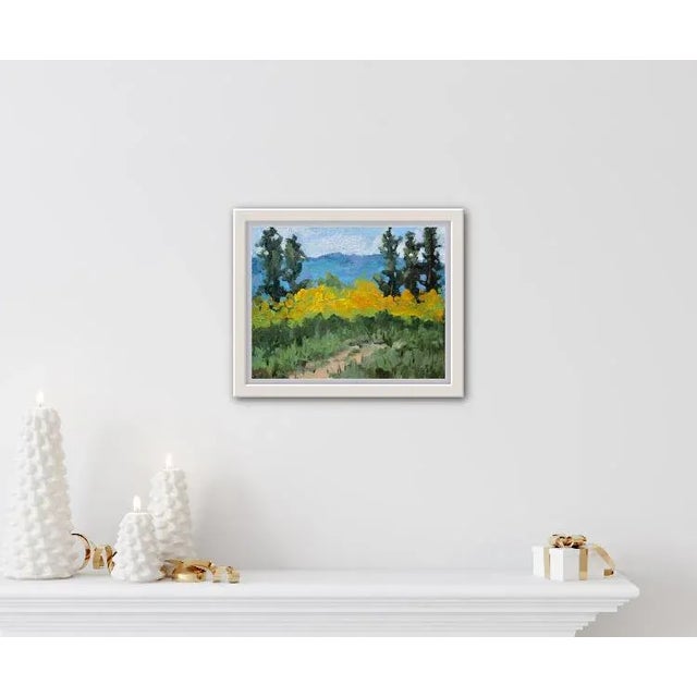 Quiet Places & Journeys — Tahoe Autumn Color Original oil painting by Haas, 14 x 11 unframed linen panel, signed. A...