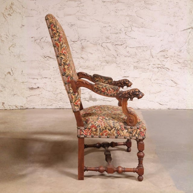 18th Century English Walnut Armchair For Sale - Image 4 of 7