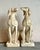 Vintage Regency Distressed Cast Concrete Dogs For Sale - Image 4 of 7