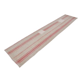 Vintage Anatolian Hemp Runner Rug For Sale