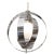 1970s Italian Armillary Style Chrome Pendant Lamp For Sale - Image 10 of 10