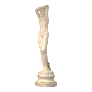 Late 20 Century Lady Sculpture Plaster Statue Vintage Classic Decor