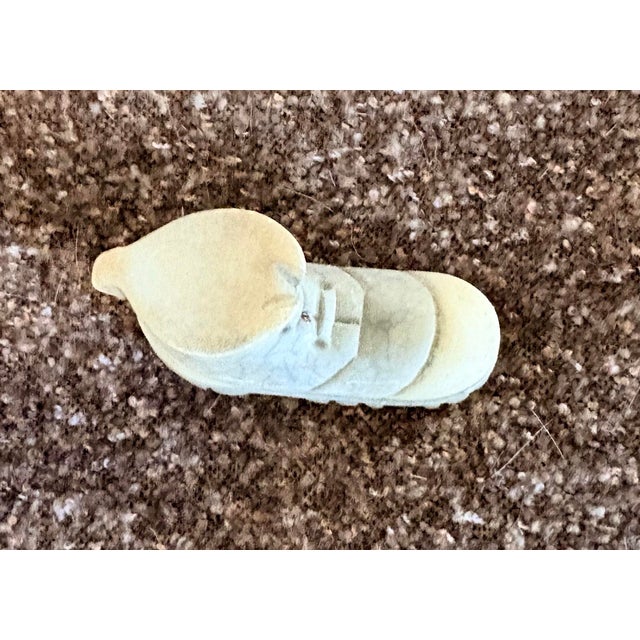 Stone Miniature Hand Carved Marble/Alabster Man’s Work Boot, 1.25” H For Sale - Image 7 of 8