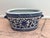Vintage Blue & White Basin Foot Bath Style Floral Oval Planter For Sale - Image 4 of 7