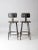 Mid Century Industrial Stools Pair For Sale - Image 4 of 13