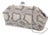 2015 Judith Leiber Couture Whitman Snakeskin Karung Metallic Clutch Shoulder Day Evening Handbag For Sale