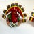 Vintage Boho Chic Americana Arts & Crafts Enameled Tole Turkey Napkin Ring - Set of 8, Thanksgiving For Sale - Image 11 of 11