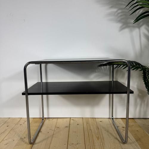 Black Bauhaus Double-Tier Coffee Table by Marcel Breuer for Thonet For Sale - Image 8 of 12
