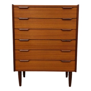 Vintage Danish Modern Teak Dresser For Sale