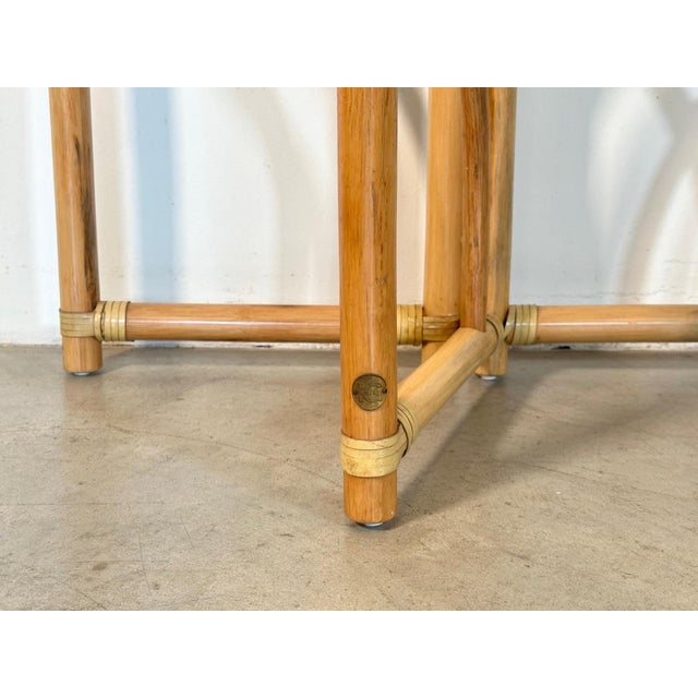 Console Table in Wood and Bamboo from IG, 1970s For Sale - Image 11 of 16