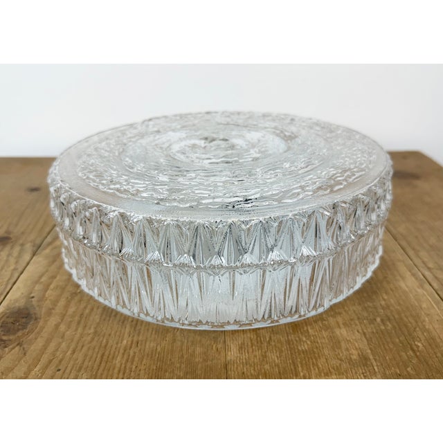 Industrial Vintage Glass Wall Light, 1970s For Sale - Image 3 of 17