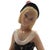Mid-Century Italian Ars Pulchra Torino Large Pottery Figure - Seated Girl With Large Hat For Sale - Image 10 of 11