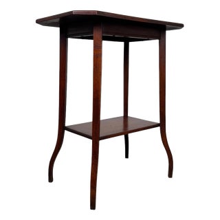 Antique Early 20th Century English Mahogany Side Table For Sale