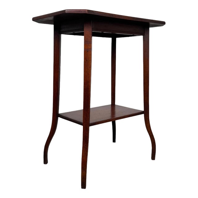 Antique Early 20th Century English Mahogany Side Table For Sale
