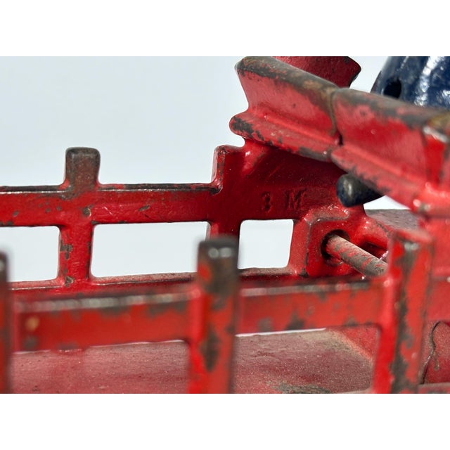 Early 20th Century Kenton Horse Drawn Stake Wagon Toy For Sale - Image 9 of 10