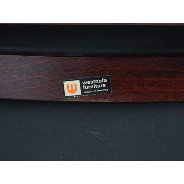 Wood Set of Scandinavian Rocking Chair with Ottoman by Ingmar Relling for Westnofa, 1965 For Sale - Image 7 of 8