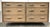 Original retail $3650, stylish Modern Beige Lacquer Six Drawer Chloe Dresser As Is, polished nickel feet an pulls,...