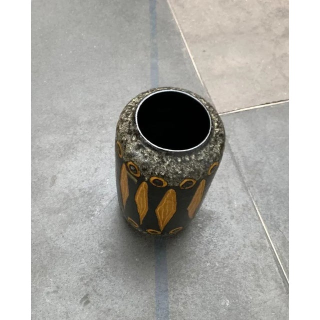Mid-Century Brutalist West German Pottery WGP Floor Vase from Scheurich, 1960s For Sale - Image 12 of 13