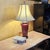 Vintage Burgundy Glazed Ceramic Table Lamp With Bell Shade, Circa Late 20th Century For Sale - Image 10 of 18
