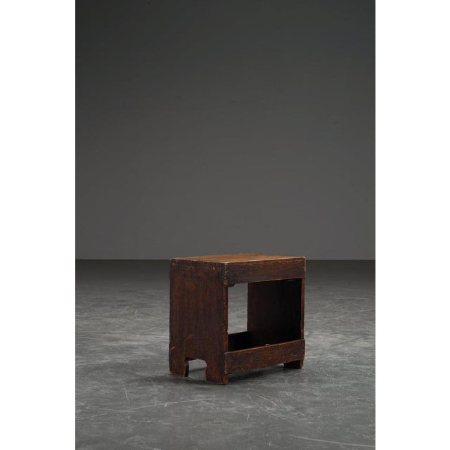 Dutch Wooden Stool, 1930s For Sale - Image 11 of 13
