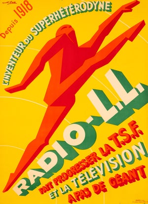 Radio – l.l. (Lucien Levy) – Art Deco Poster by G. Favre, 1930