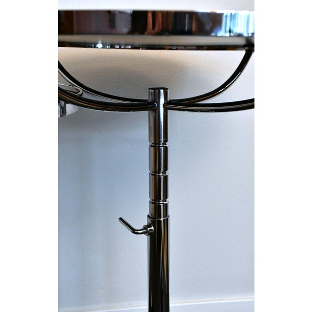 Swedish Adjustable Glass and Chrome Steel Side Table Model Pronto from Dux, 1990s, Set of 3 For Sale - Image 6 of 9