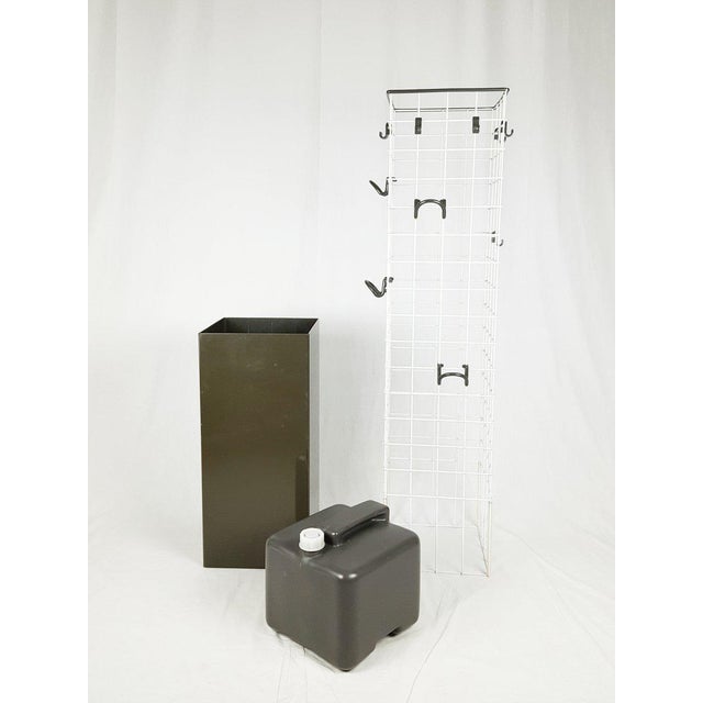 Grey Plastic & White Metal 4788 Freestanding Clothes Stand by Anna Castelli Ferrieri for Kartell, 1980s For Sale - Image 15 of 16