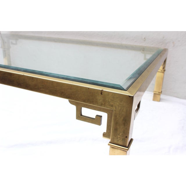 Mastercraft Brass and Glass Coffee Table Chairish