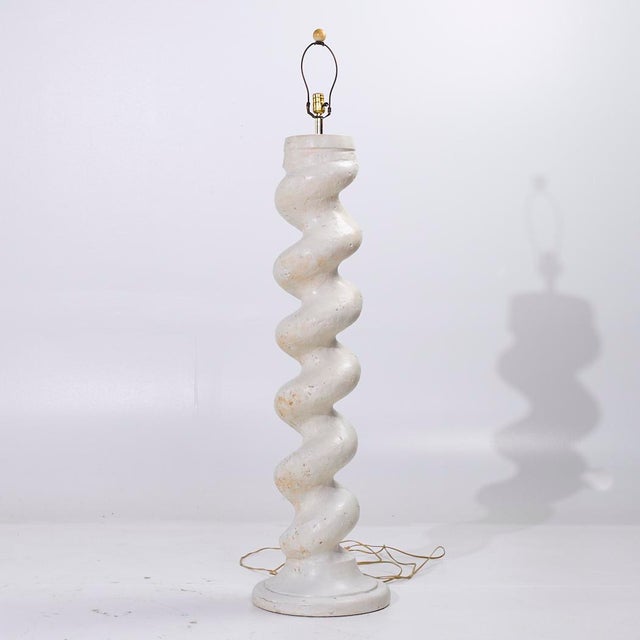 Sculpture Materials Michael Taylor Plaster Floor Lamps - Pair For Sale - Image 7 of 7
