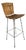 Mid Century Slat Wooden Bar Stool For Sale