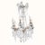Metal Small French 6-Light Chandelier in Crystal For Sale - Image 7 of 7