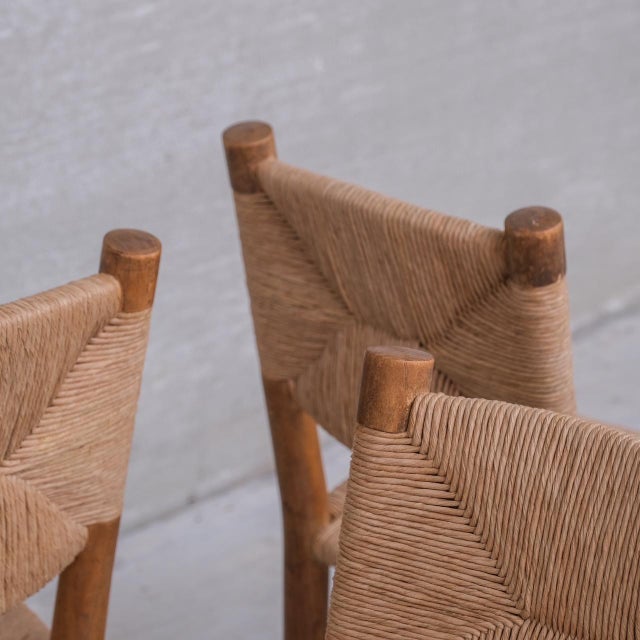 Bauche No.19 Model ed. BCB Chairs from Charlotte Perriand, 1940s, Set of 4 For Sale - Image 10 of 13
