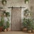 Tree of Life Carved Natural Wood Barn Door – Feature Wall Panel 84x36 For Sale In Orlando - Image 6 of 6