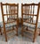 Wood Vintage Colonial Style Spindle Back Upholstered Dining Chairs - Set of 4 For Sale - Image 7 of 13