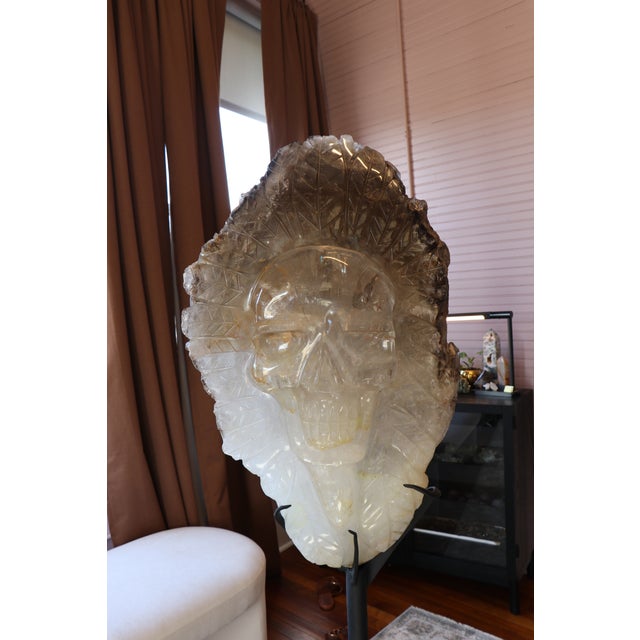 Carved from a singular Brazilian quartz formation weighing approximately 190 pounds (86 kg), Balam is a museum-quality...