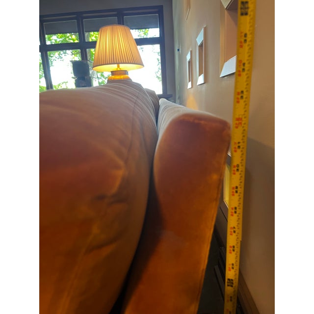 Roman Thomas (Palmer) Sofa / Rose Uniacke Java Cotton Velvet Gently Used Down Sofa For Sale - Image 12 of 12
