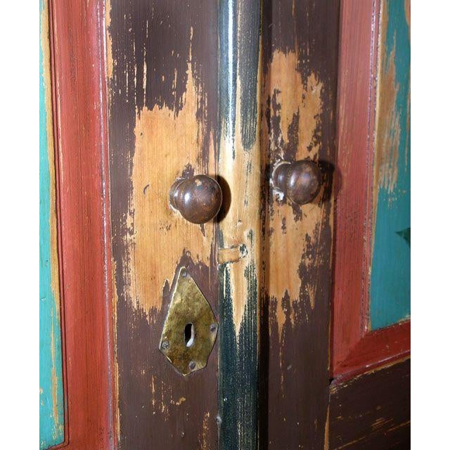 Folk Art Painted Armoire, Circa 1850 For Sale In Los Angeles - Image 6 of 10