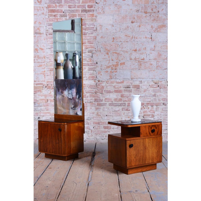 Art Deco Dressing Mirror by J. Halabala for Up Zavody, Czech, 1940s, Set of 2 For Sale - Image 18 of 18