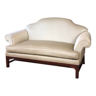 Celadon Green Chippendale Style Loveseat For Sale