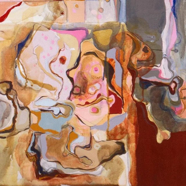 Stamped, verso, with certification of authenticity for Suzanne Gertz (American, 1938-2003) and painted circa 1985, partial...