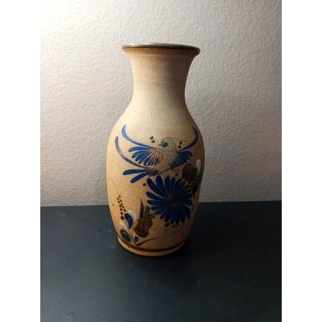 Brown 1980s Signed Tonala Mexican Folk Art Unglazed Palace Vase For Sale - Image 8 of 8