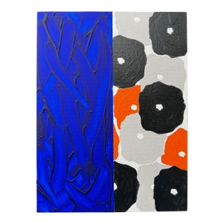 Modern Poppy Flower Painting by Tony Curry For Sale